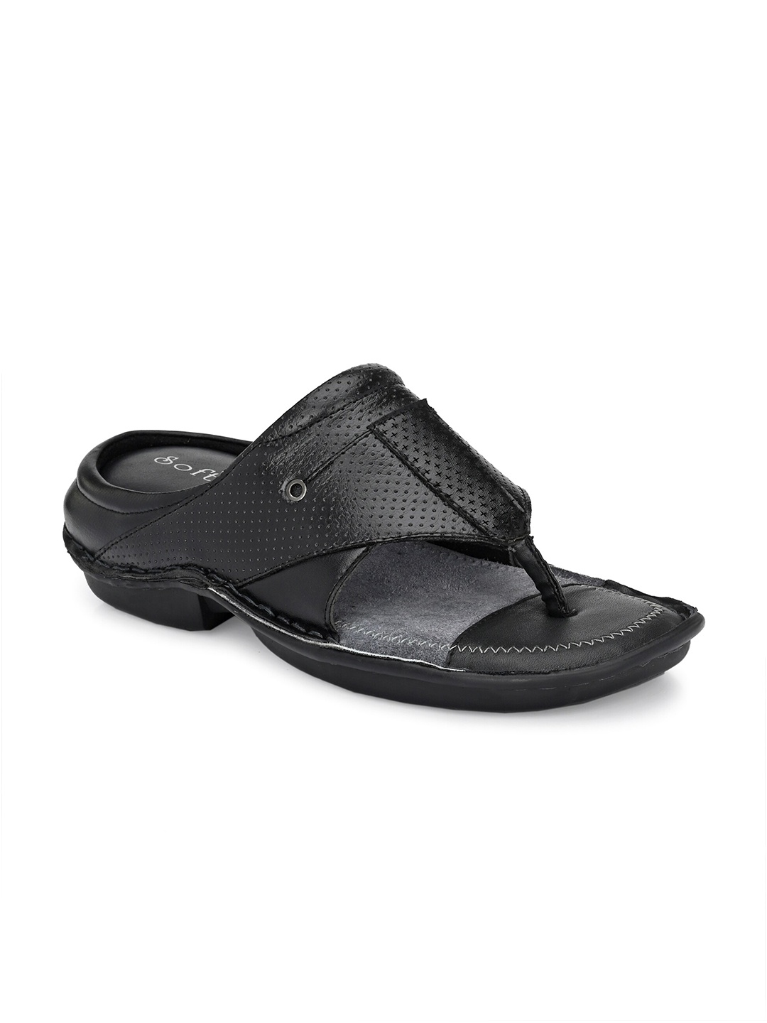 

SOFTIO Men Black Sandals