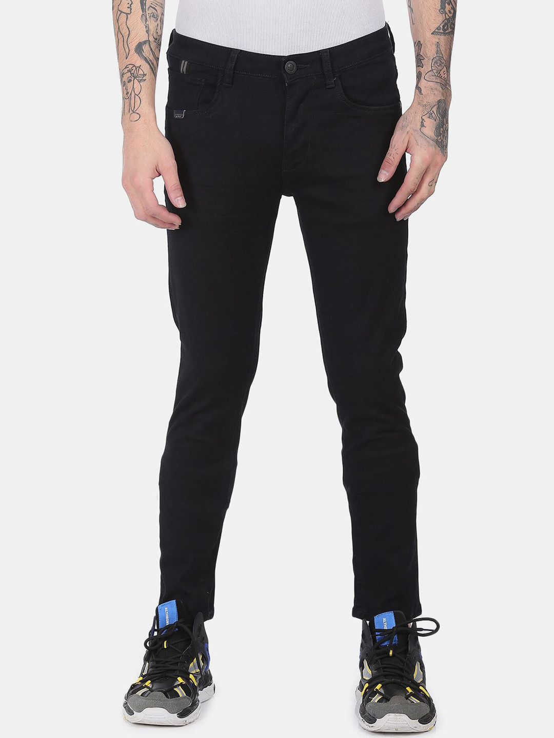 

Arrow New York Men Black Skinny Fit Cotton Jeans