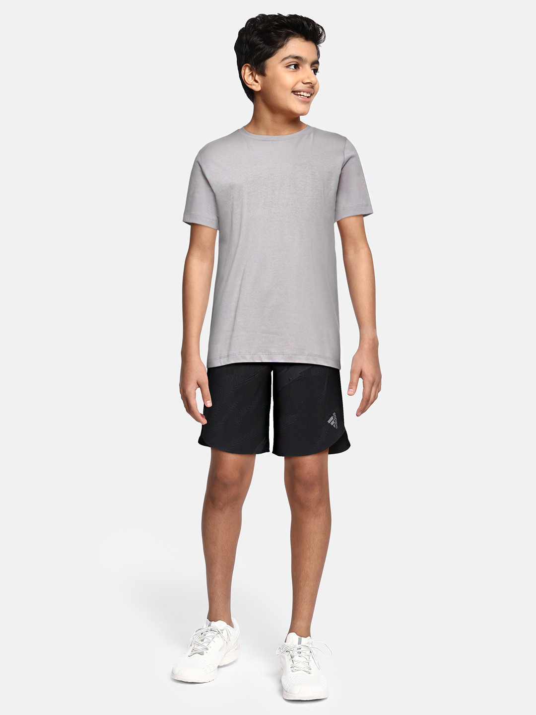 

ADIDAS Boys Black Printed Sports Shorts