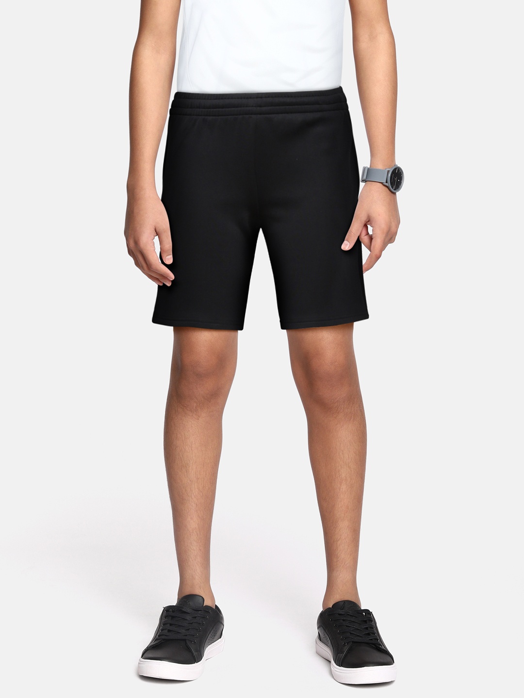 

ADIDAS Boys Black Solid Sports Shorts