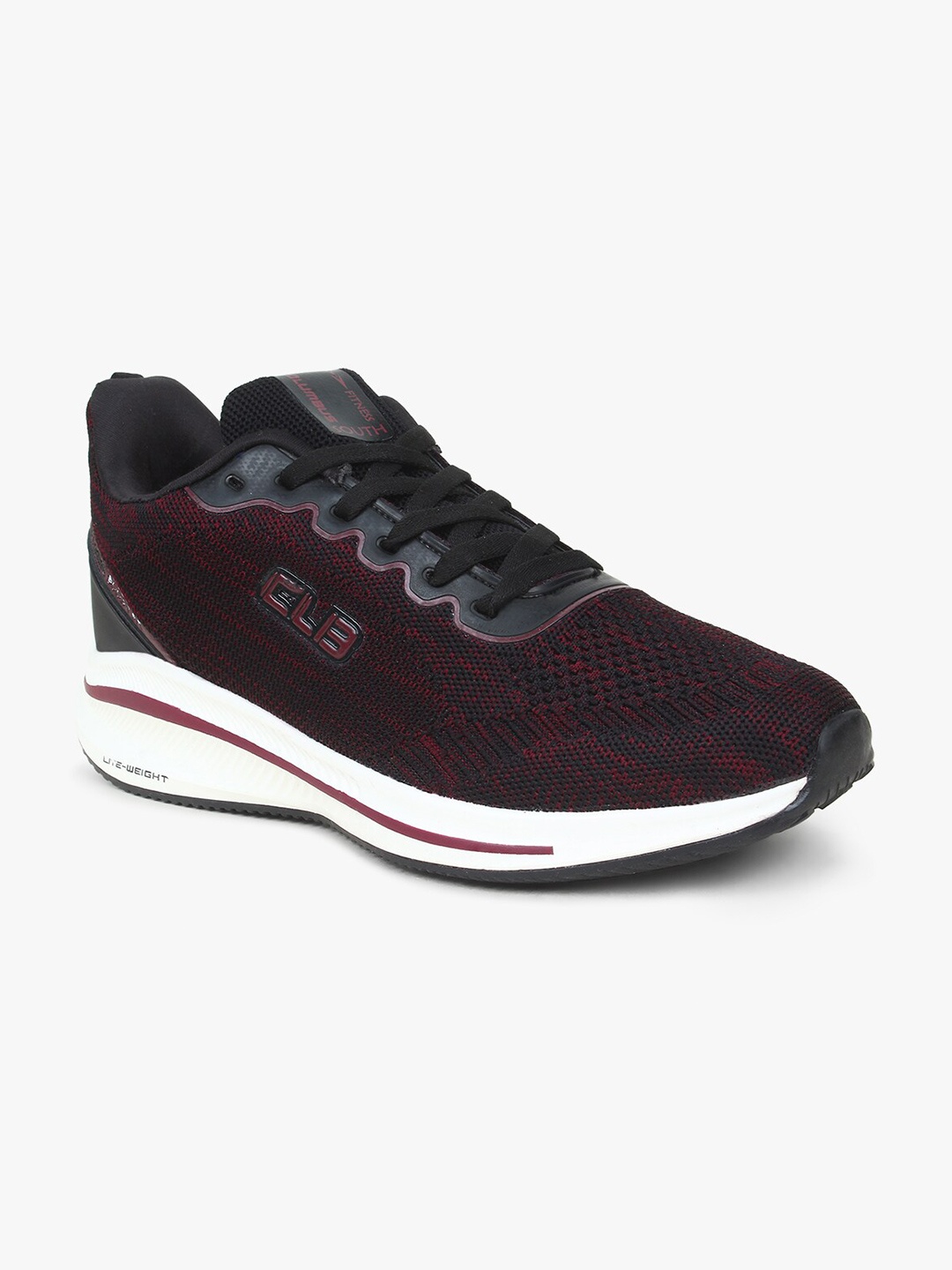 

Columbus Men Black & Rust Mesh Running Sports Shoes