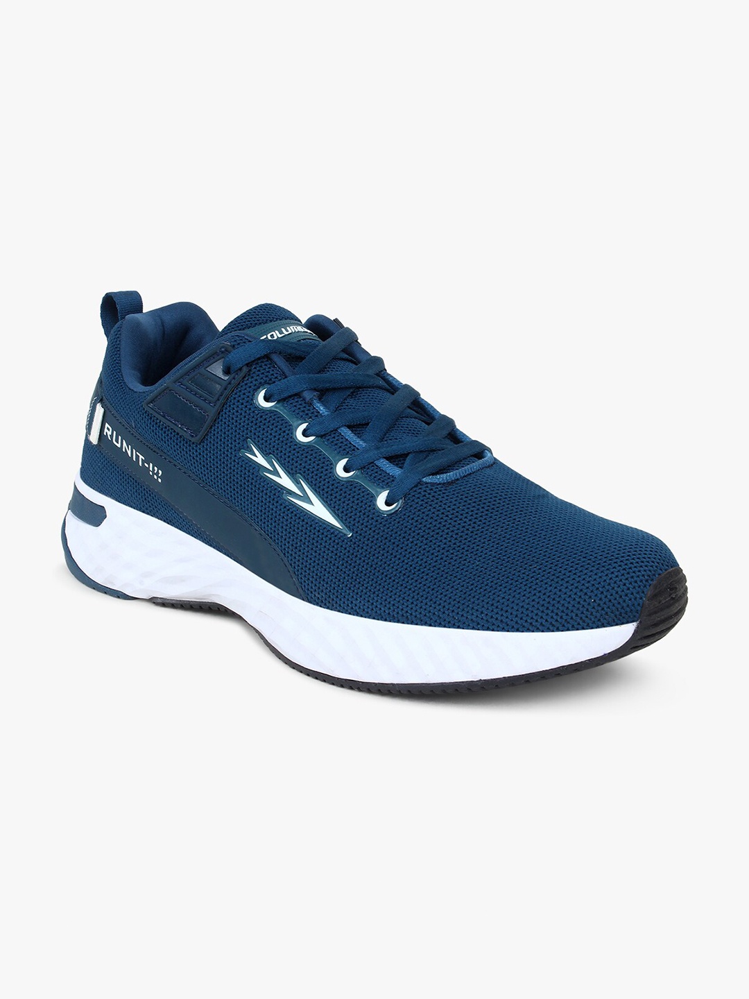 

Columbus Men Turquoise Blue Mesh Running Non-Marking Shoes