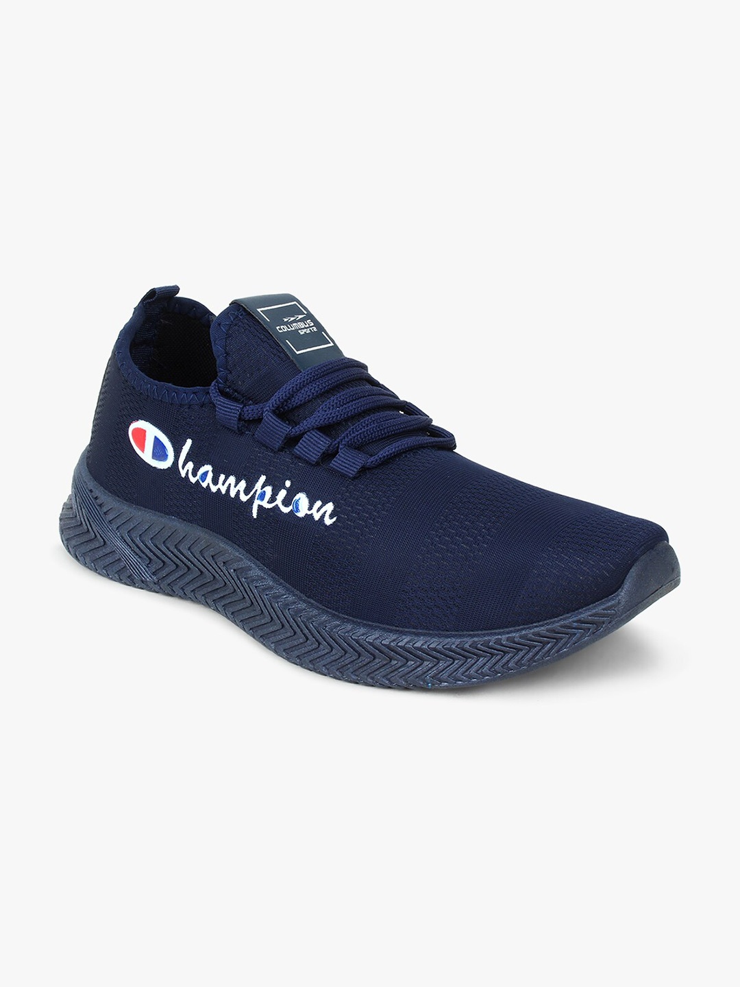

Columbus Men Navy Blue Mesh Running Shoes