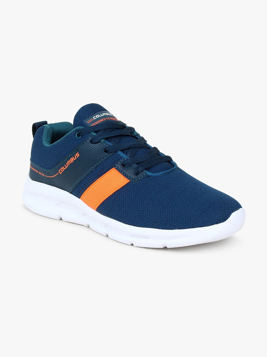 

Columbus Men Orange Sports Shoes, Turquoise blue