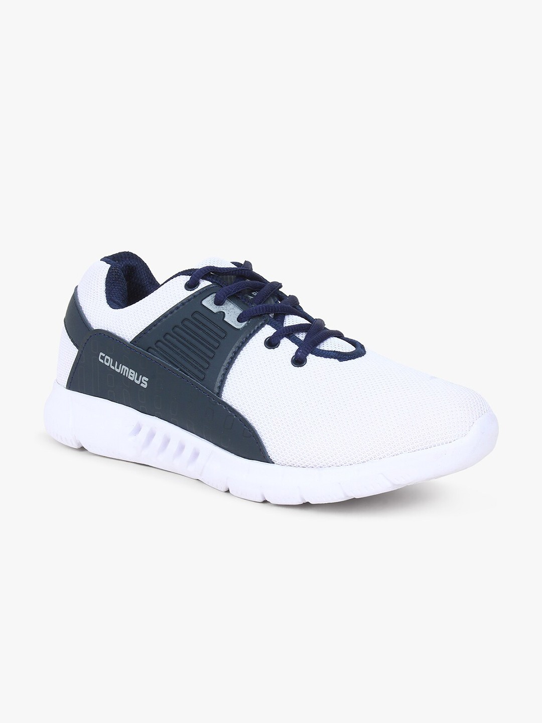 

Columbus Men White Mesh Running Non-Marking Shoes