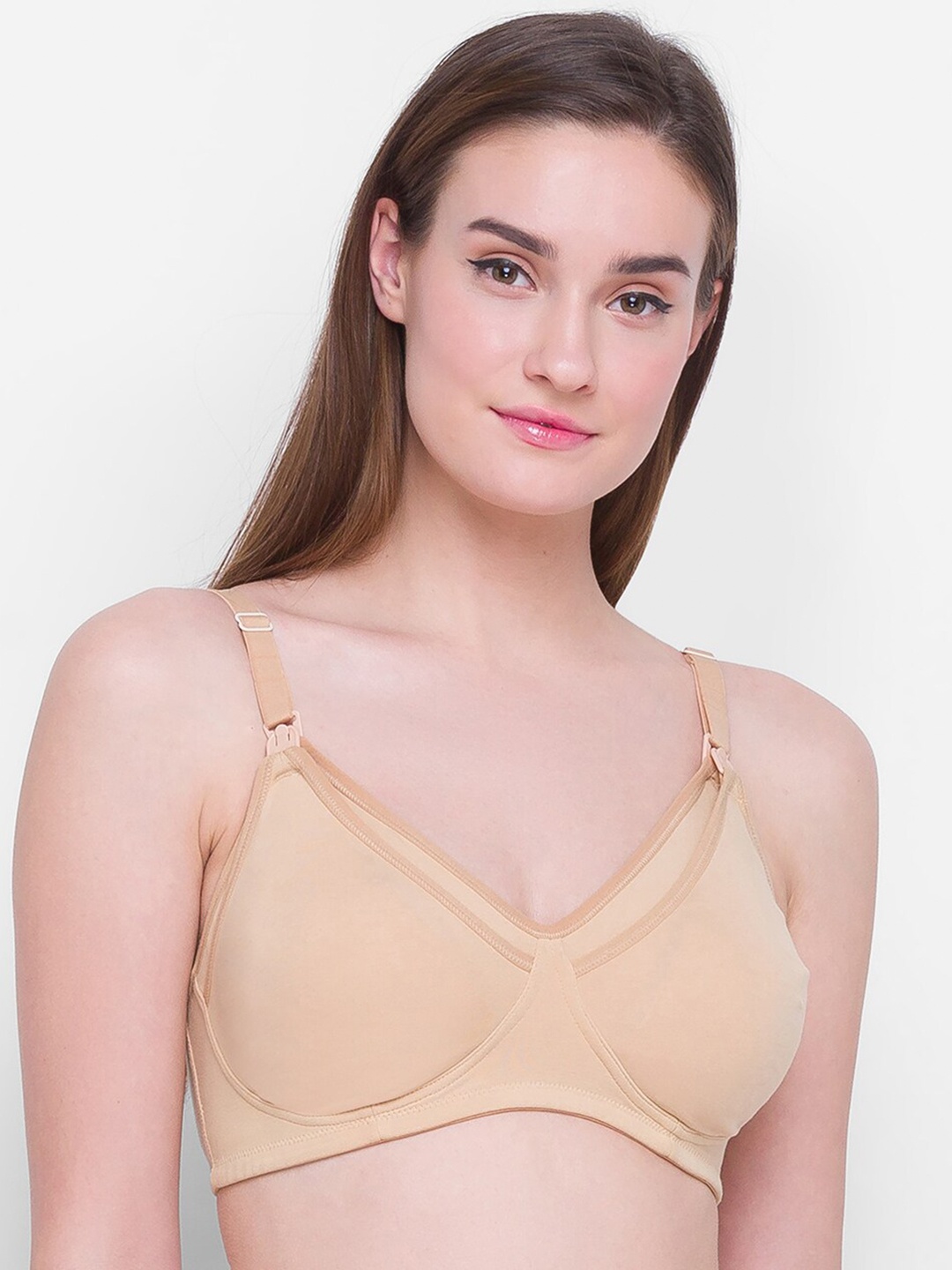 

Candyskin Nude Color Non-Padded Non-Wired Cotton Dry Fit Maternity Bra