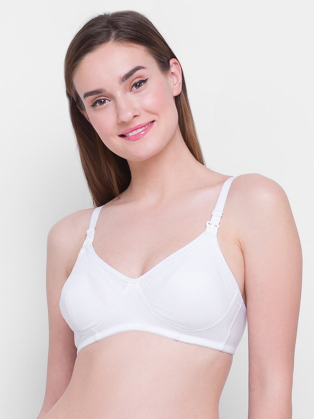 

Candyskin White Non Padded Non-Wired Solid Cotton Bra
