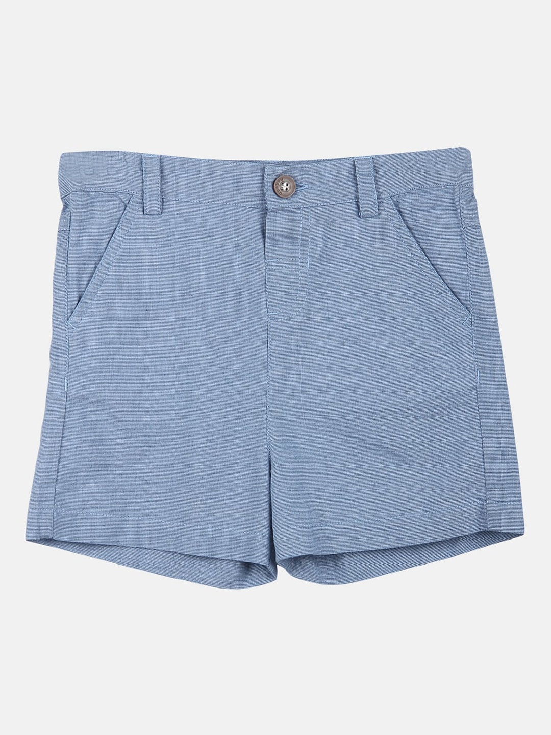 

Beebay Boys Blue Cotton Bermuda Shorts