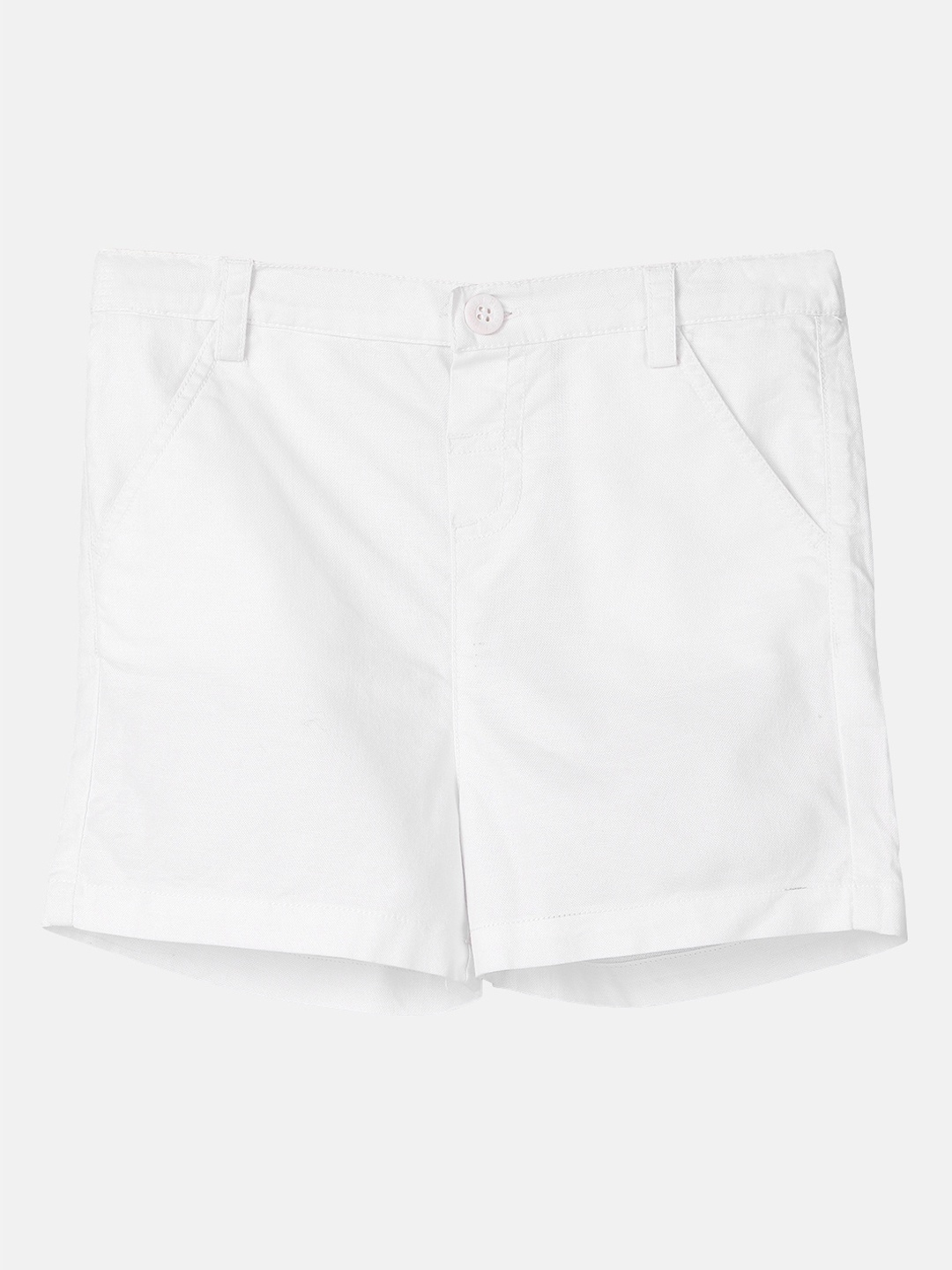 

Beebay Girls White Cotton Chino Shorts