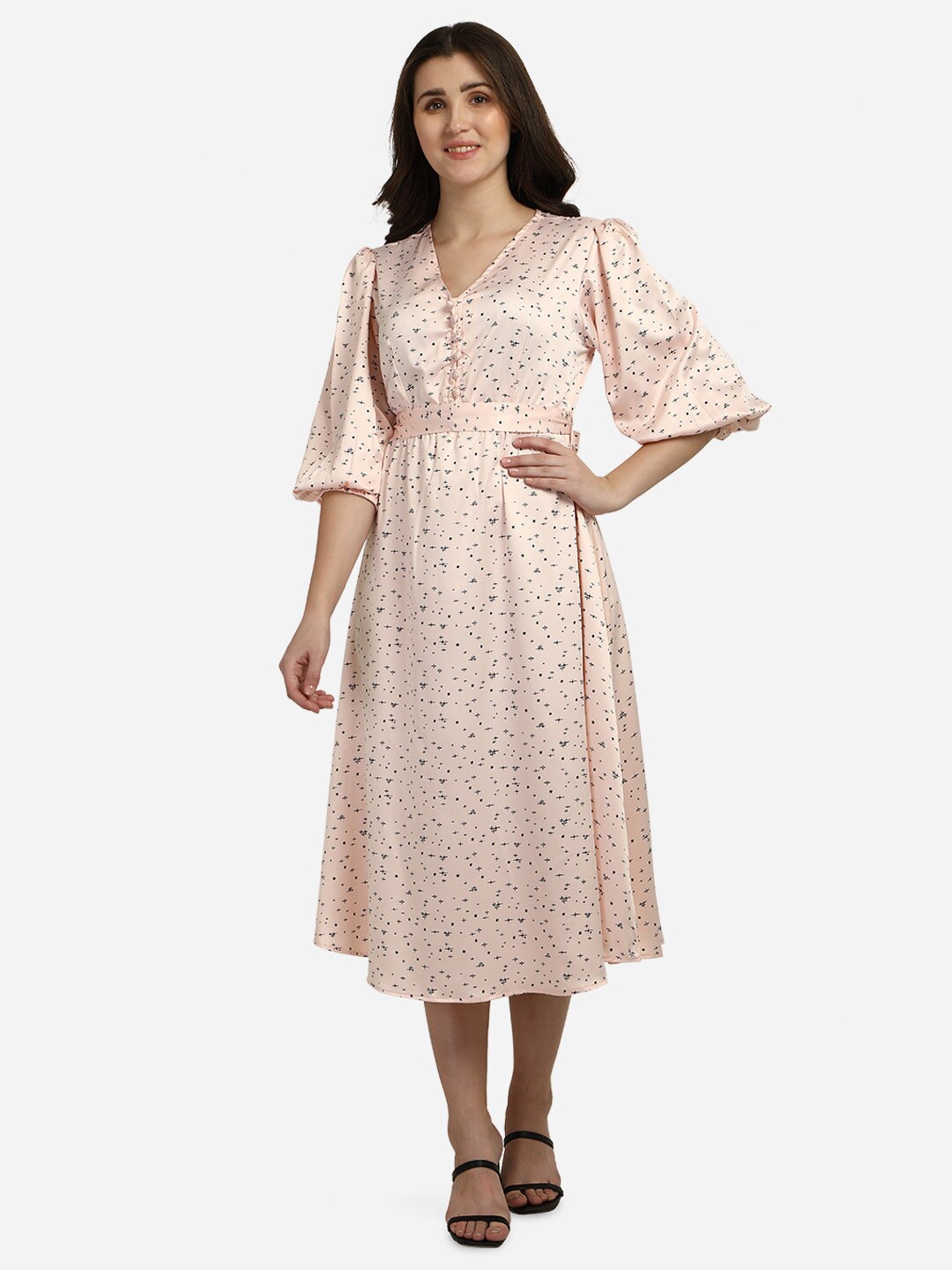 

Smarty Pants Women Pink Satin Midi Dress