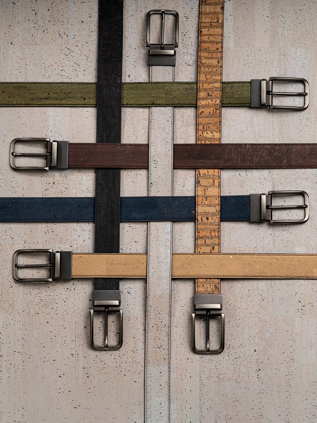 

Beej Men Brown Textured Belt