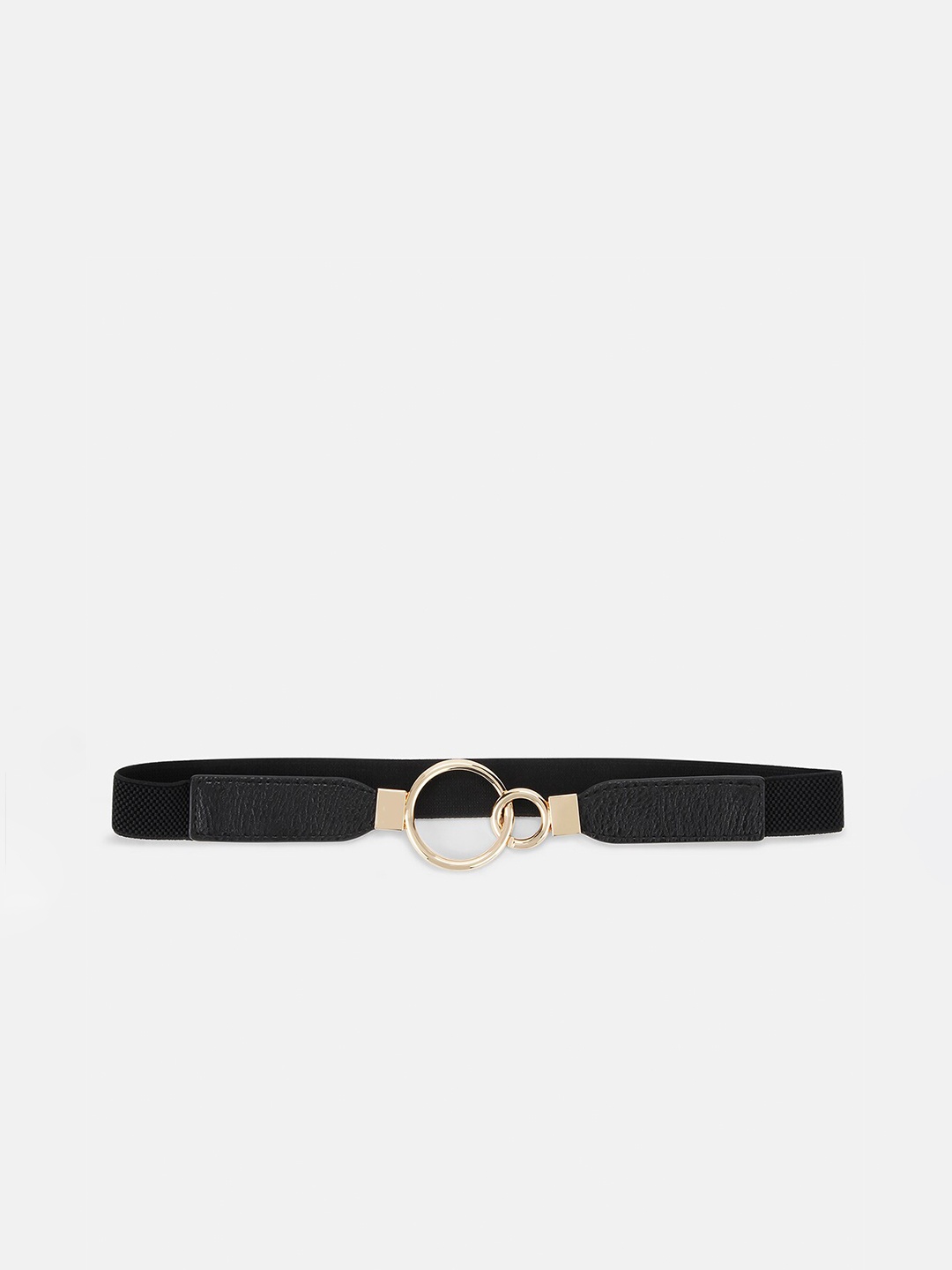 

Kazo Women Black Solid Stretchable Belts