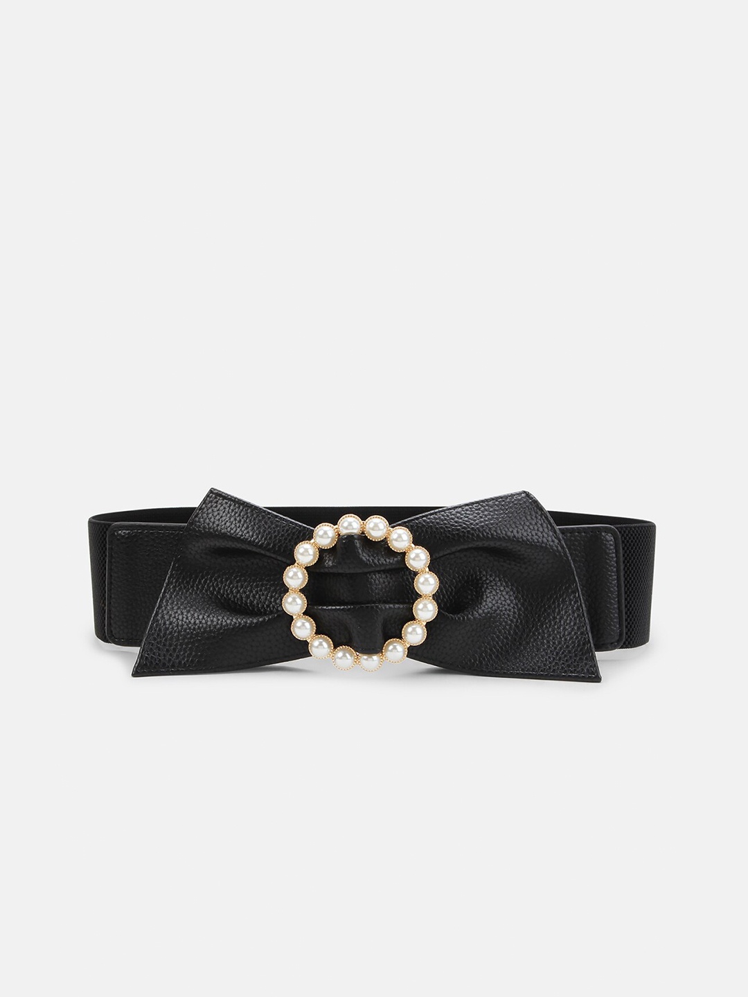 

Kazo Women Black Bow Embellished Stretchable Belts