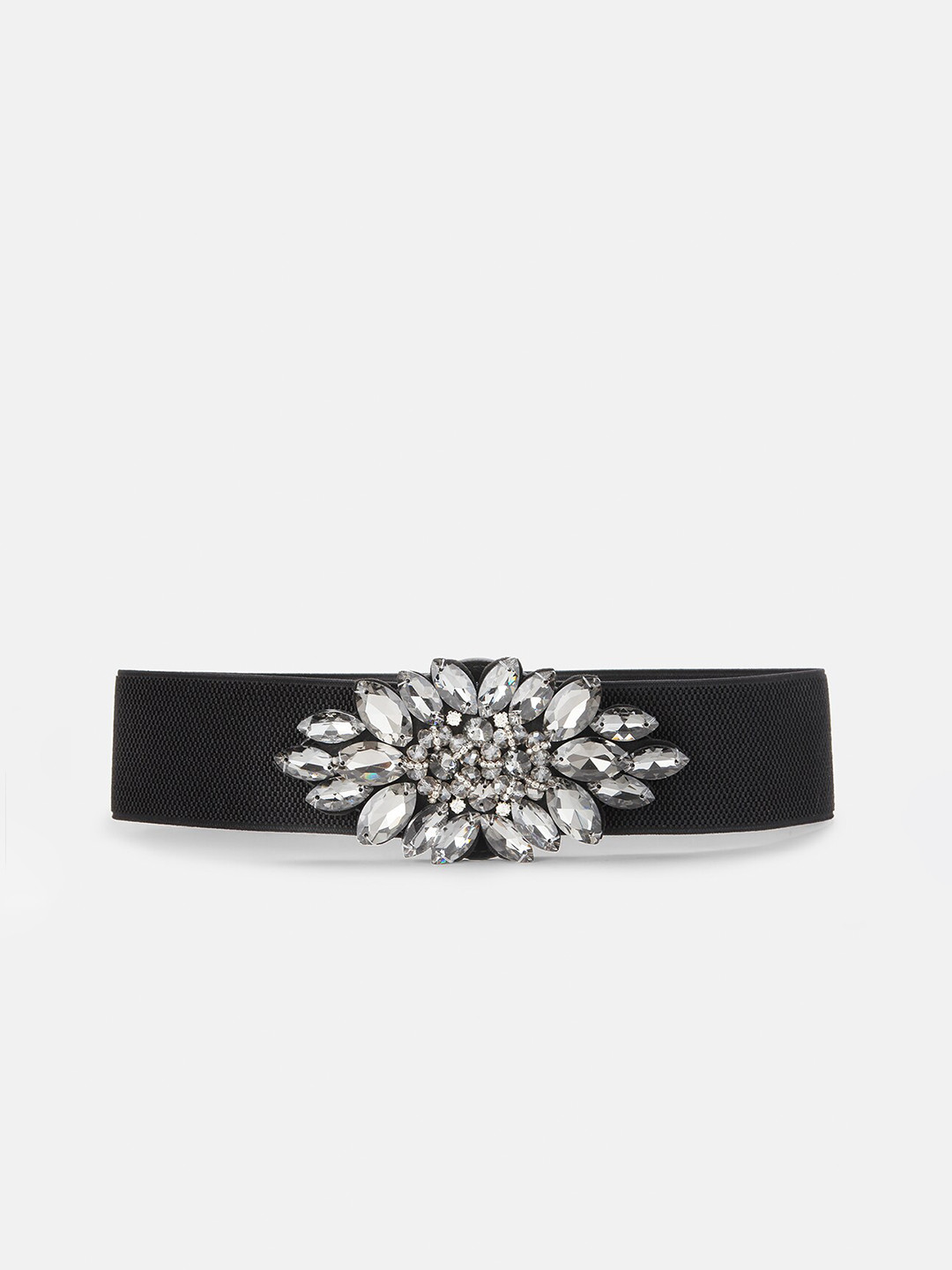

Kazo Women Black Embellished PU Belt