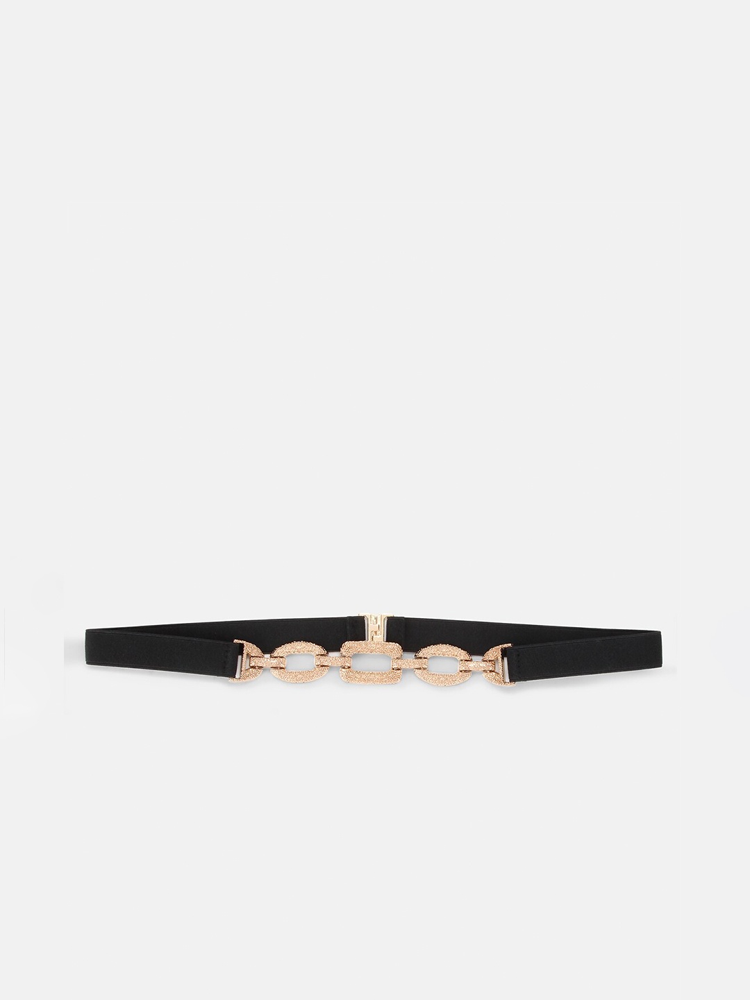

Kazo Women Black & Gold-Toned Embellished PU Belt