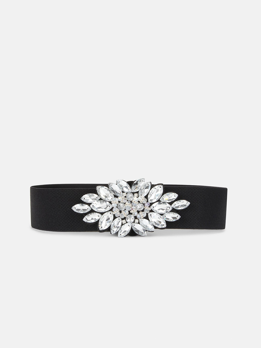 

Kazo Women Black & Silver Rhinestone Embellished PU Belt
