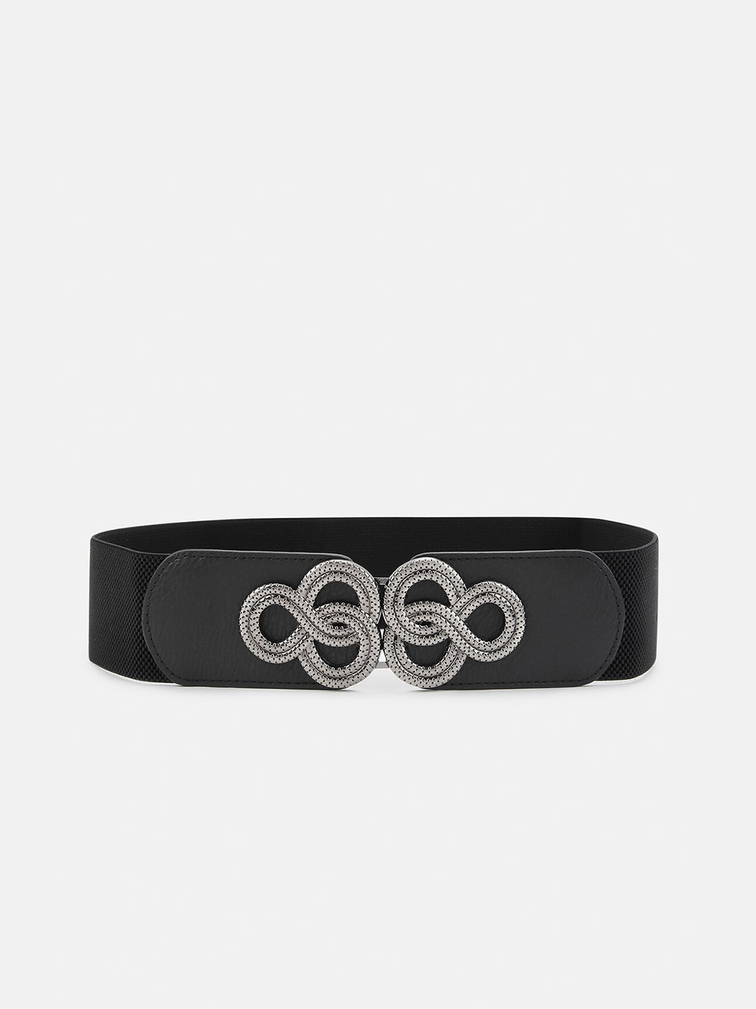 

Kazo Women Black PU Snake Buckle elt