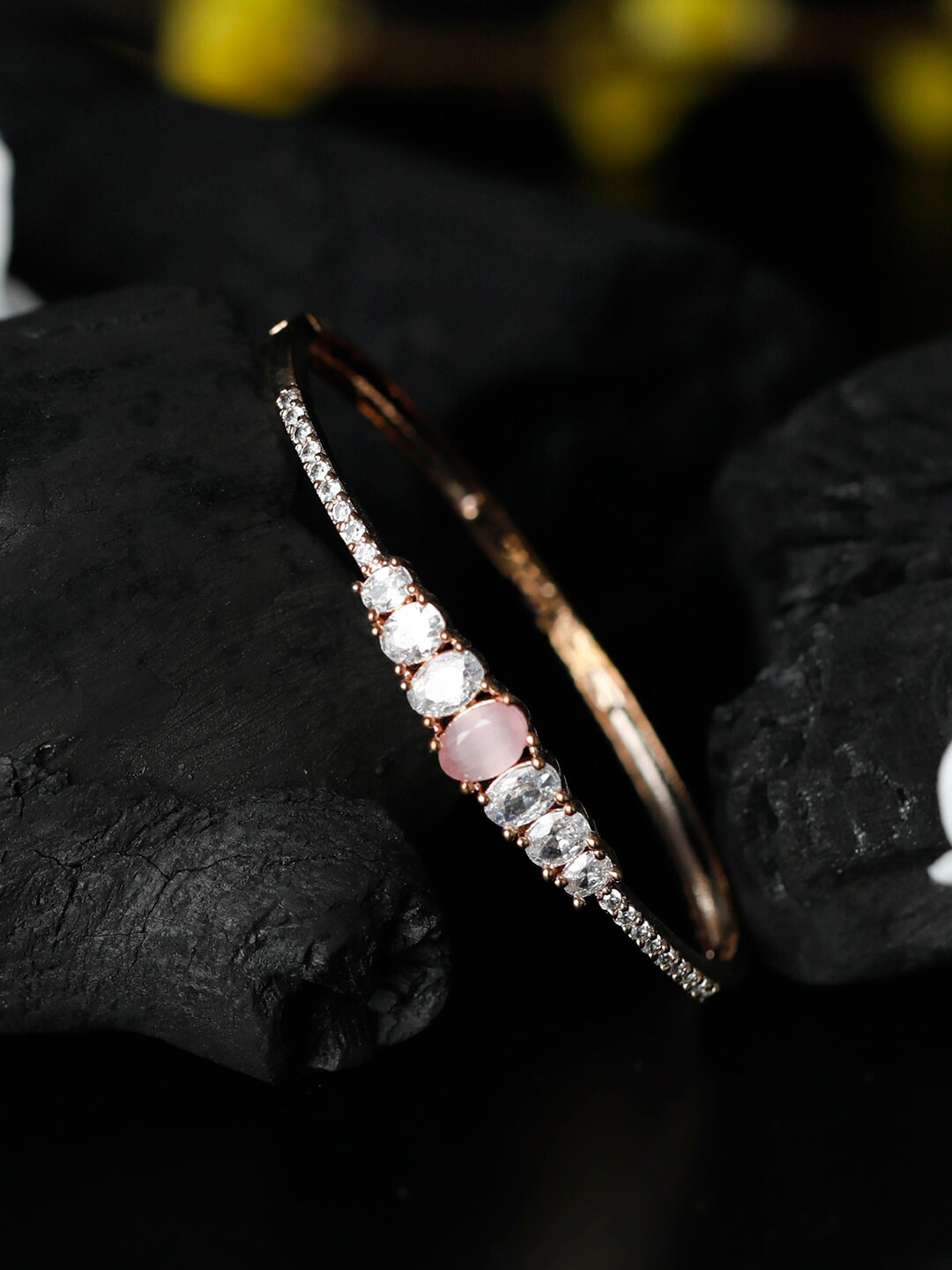 

Priyaasi Women Rose-Gold Toned Bangle-Style Bracelet