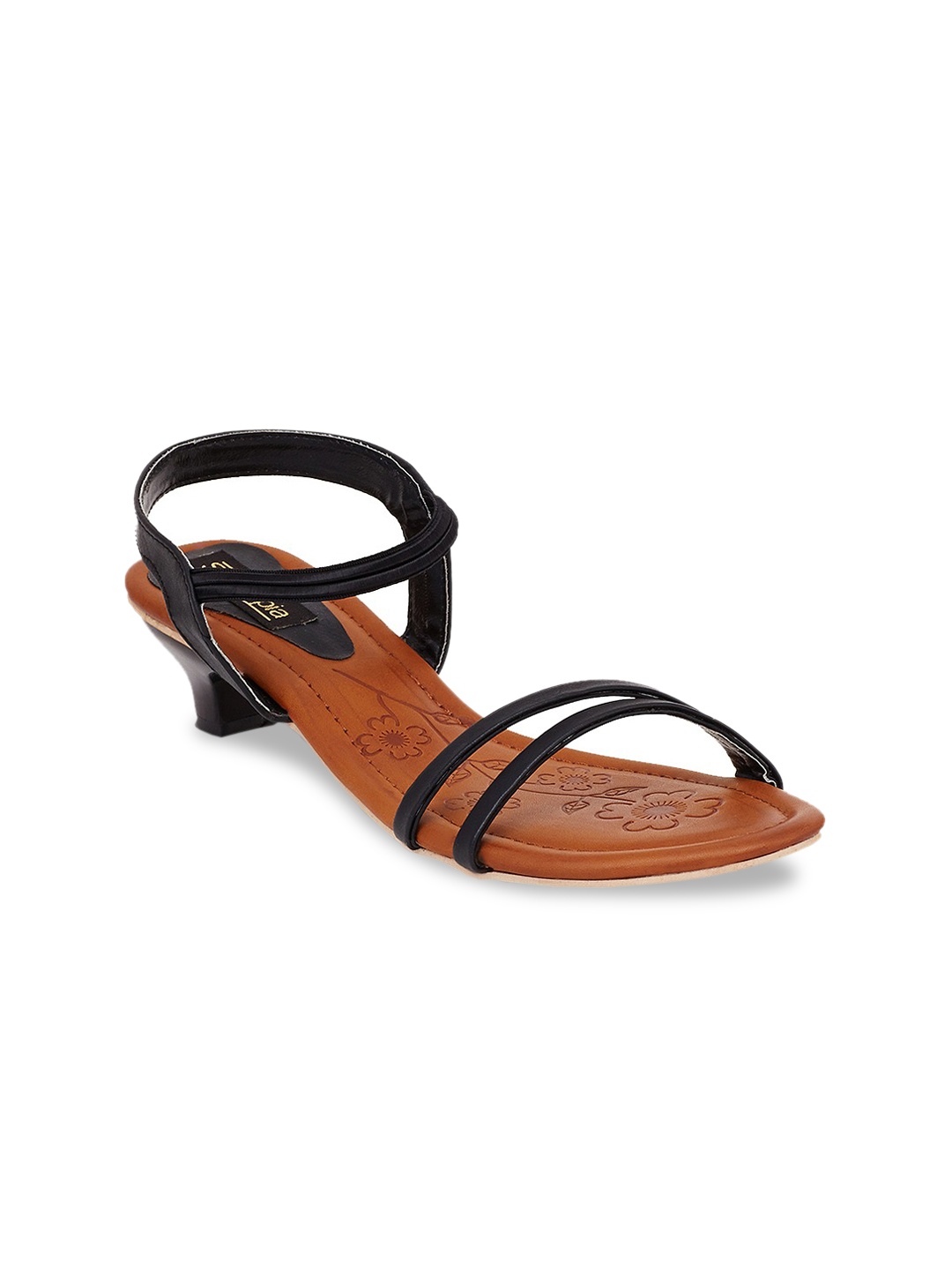 

Shoetopia Woman Black Kitten Sandals