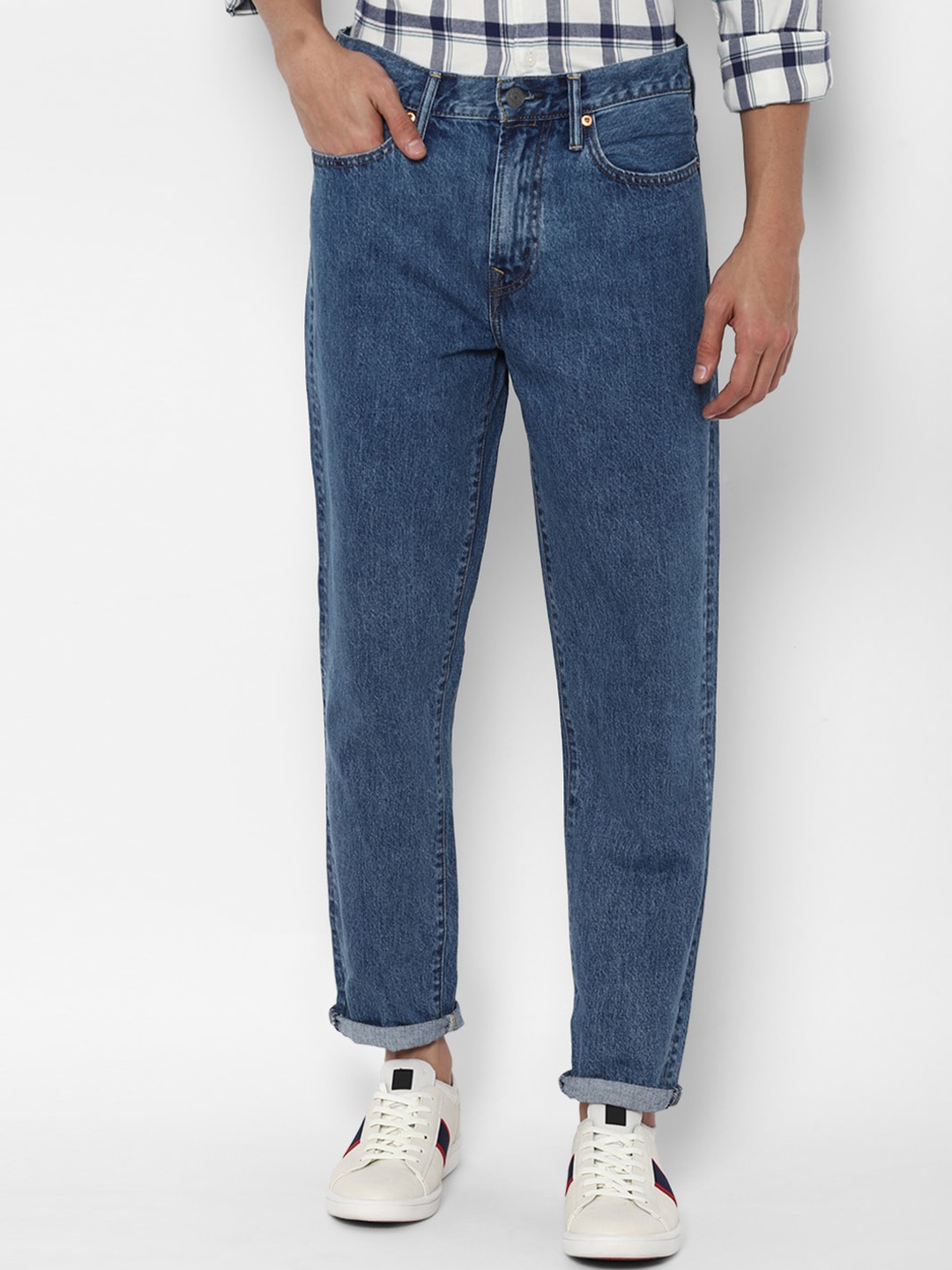 

AMERICAN EAGLE OUTFITTERS Men Blue Slim Fit Mid-Rise Pure Cotton Jeans