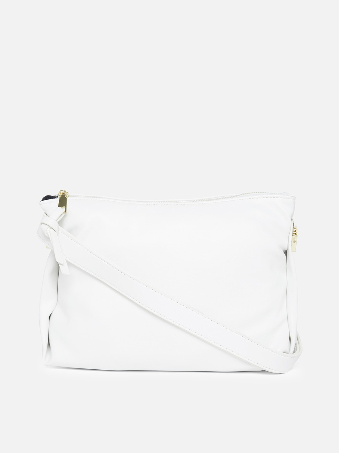 

20Dresses White Textured PU Structured Handheld Bag