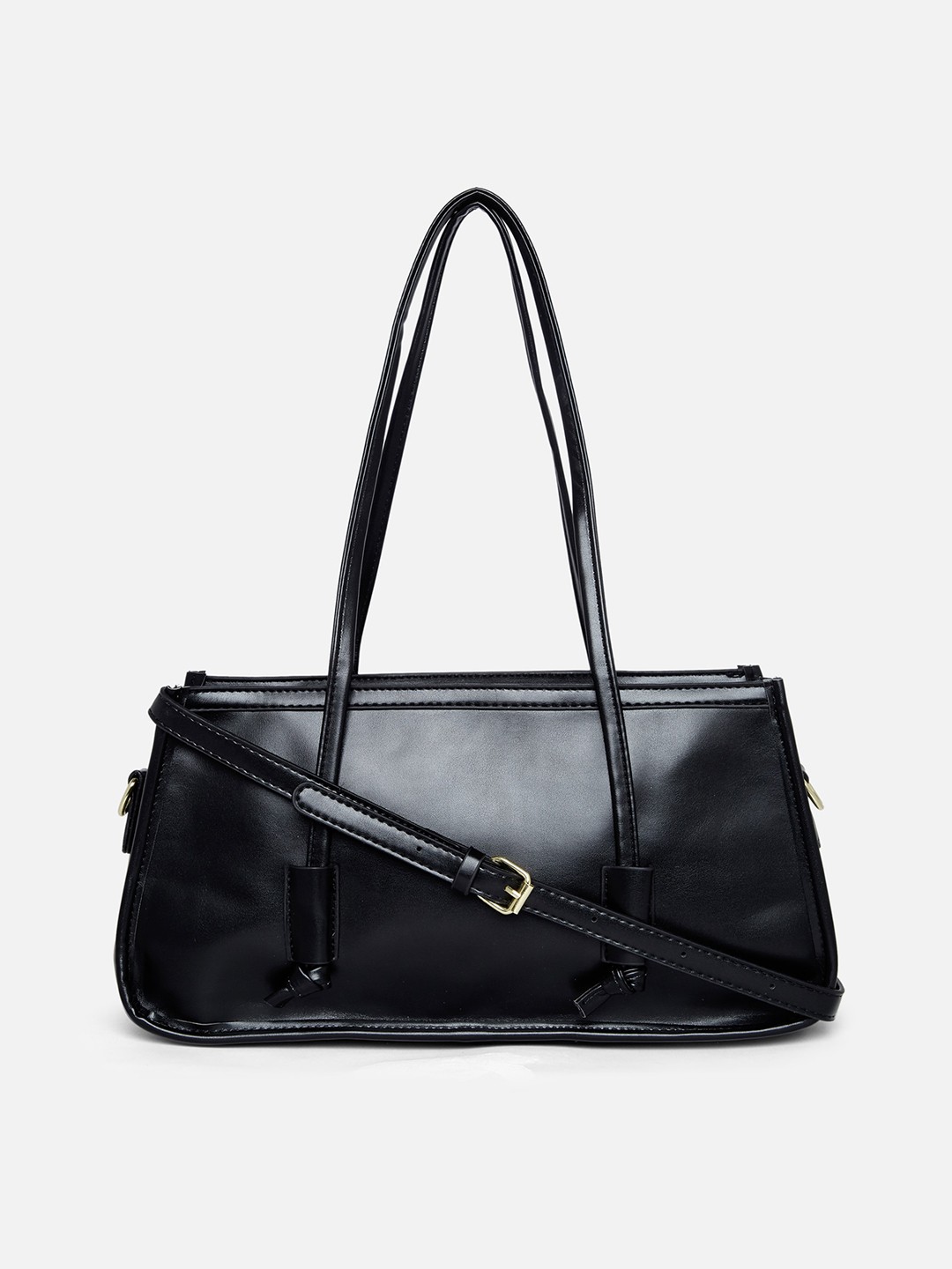 

20Dresses Black Structured Handheld Bag