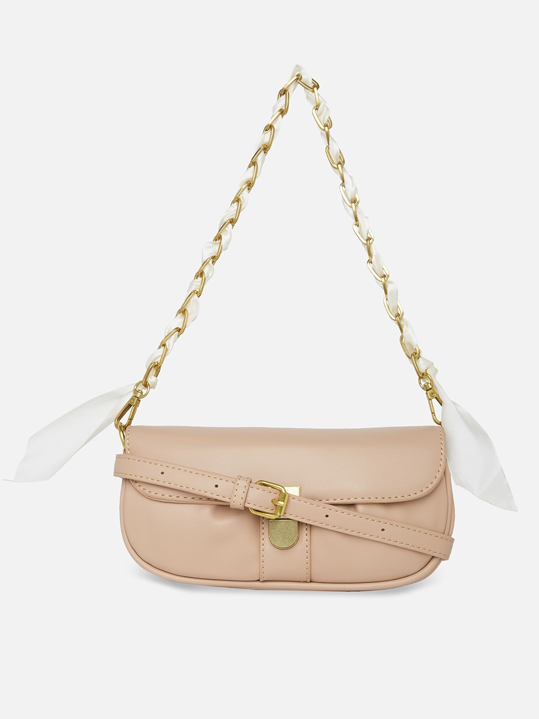 

20Dresses Pink PU Structured Sling Bag
