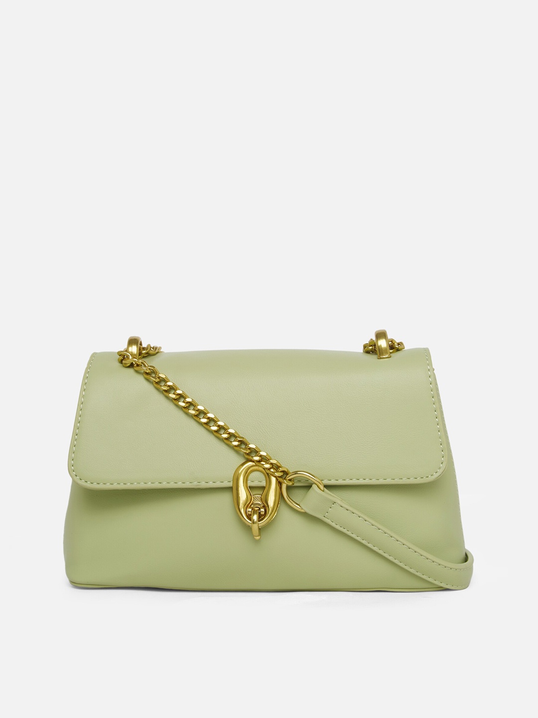 

20Dresses Women Green Solid Structured Satchel Bag