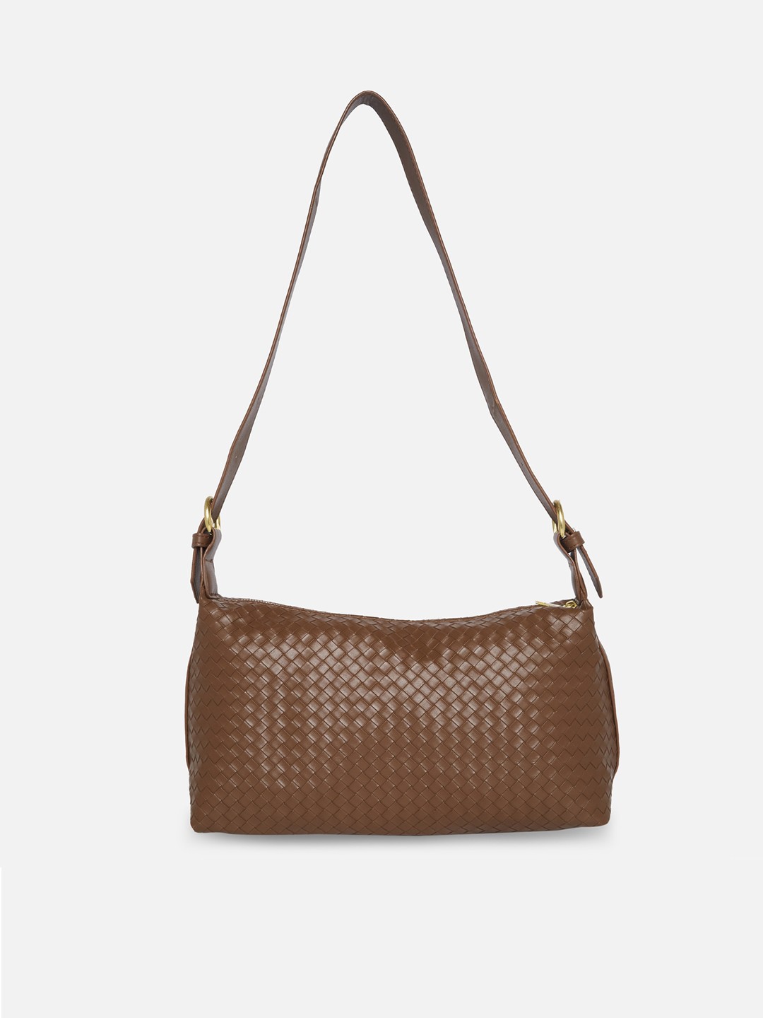

20Dresses Brown PU Structured Shoulder Bag with Tasselled