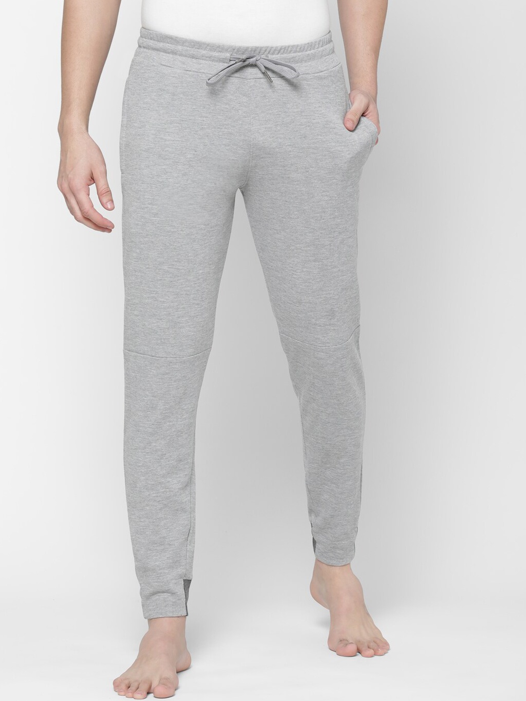 

Sweet Dreams Men Grey Melange Solid Lounge Pants