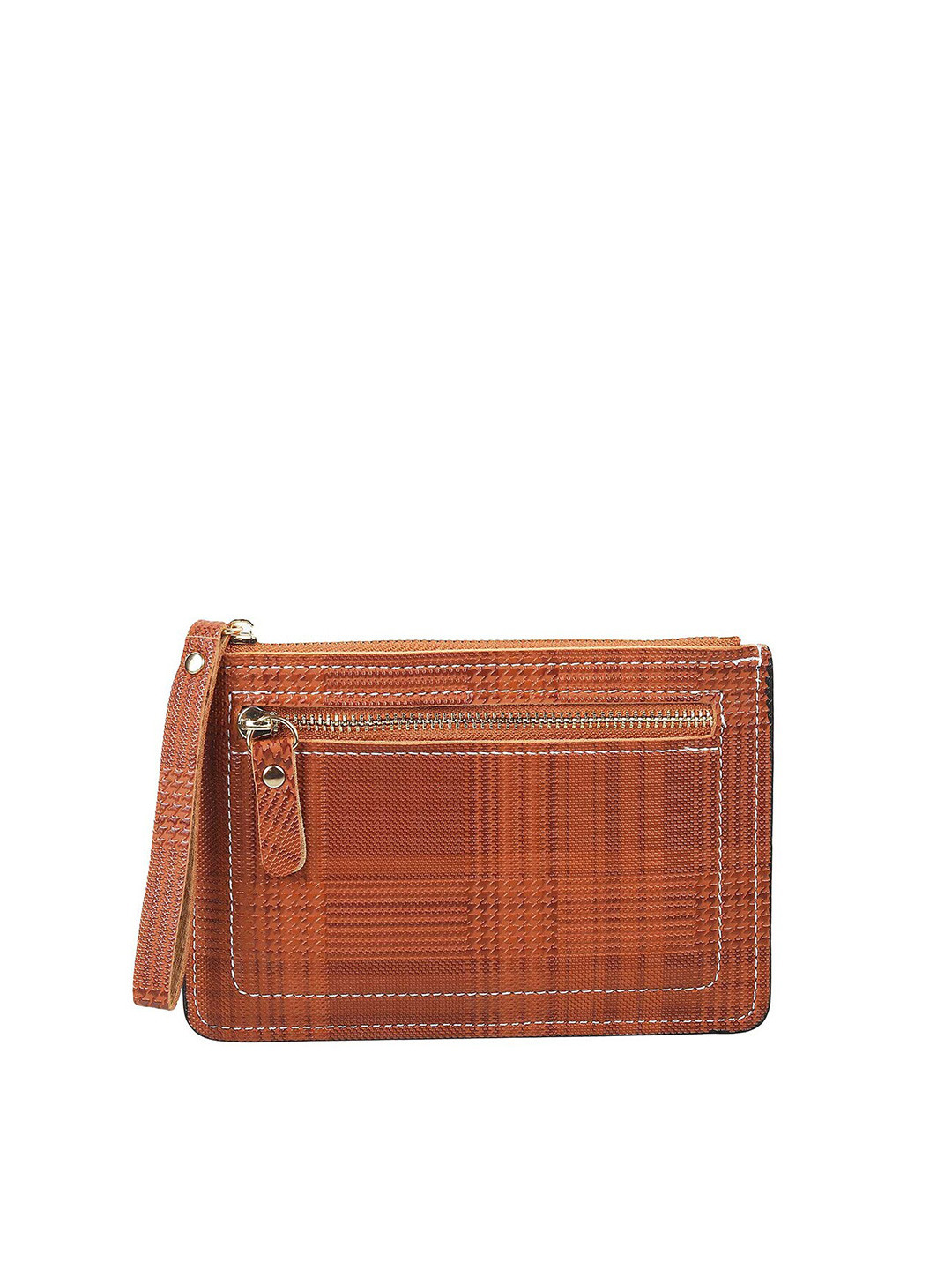 

WALKWAY by Metro Tan Self Design Purse Clutch