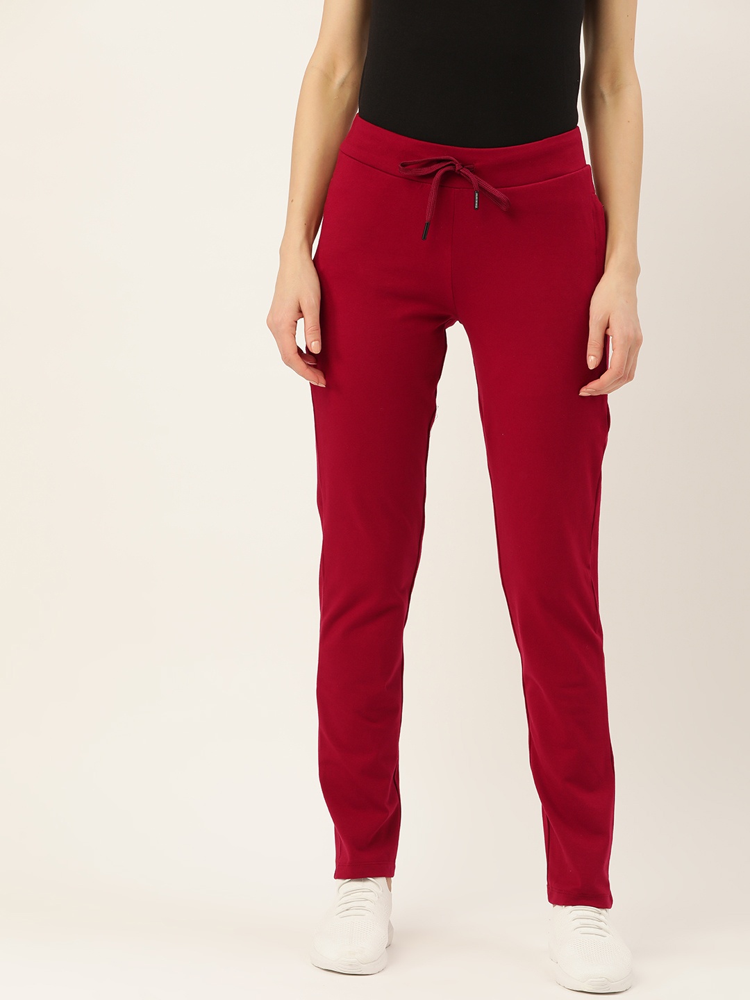 

Madame Women Red Pure Cotton Track Pants