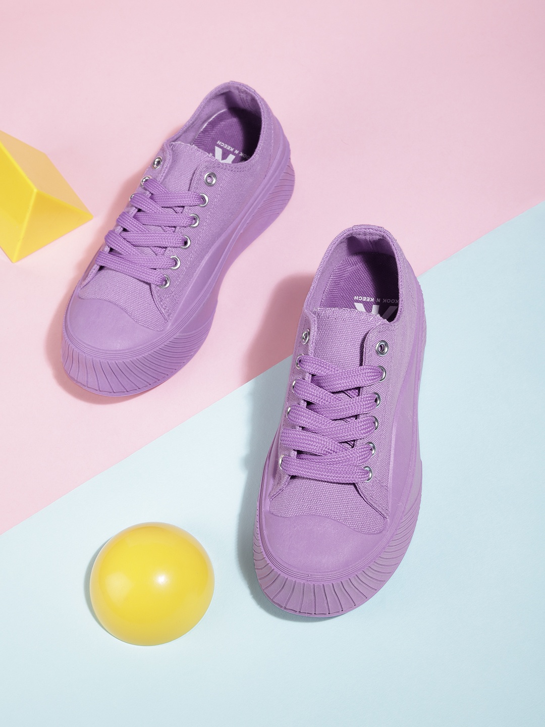 

Kook N Keech Women Purple Sneakers