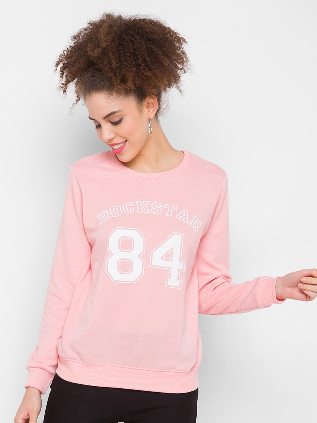 

Globus Women Pink Printed Sweatshirt