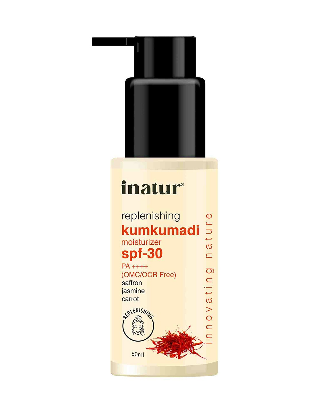 

Inatur SPF 30 Kumkumadi Day Cream for Skin Repair - 50g, Orange