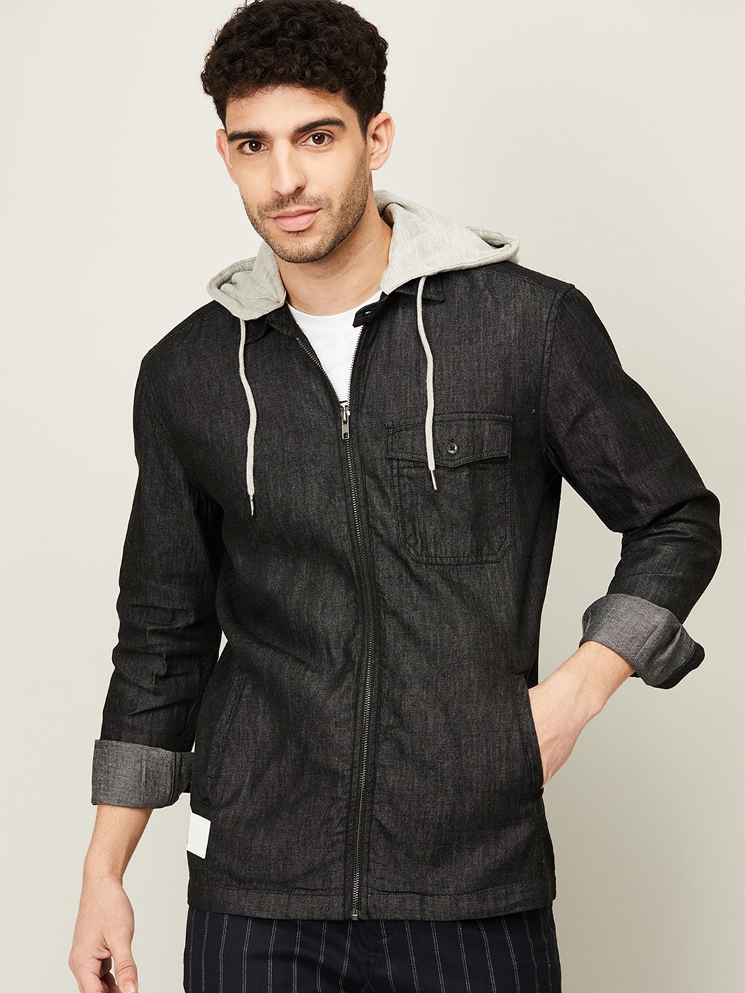 

Forca by Lifestyle Men Black Cotton Casual Shirt
