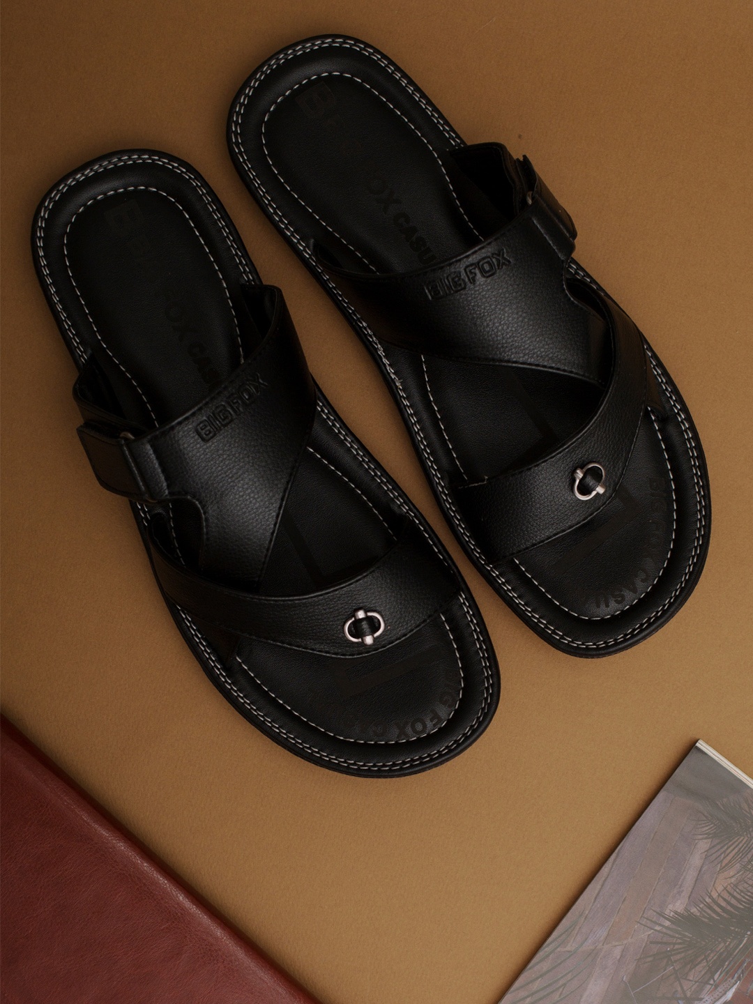 

Big Fox Men Black Comfort Sandals