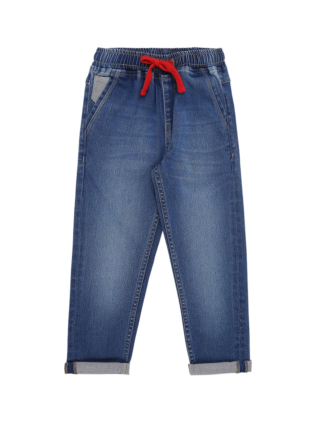 

High Star Boys Blue Slim Fit Heavy Fade Stretchable Jeans