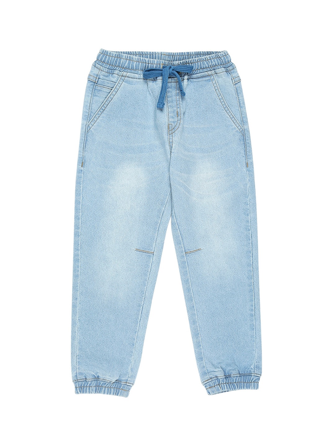 

High Star Boys Blue Slim Fit Heavy Fade Stretchable Jeans