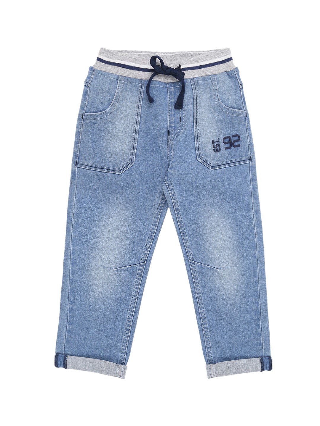 

High Star Boys Blue Slim Fit Light Fade Stretchable Jeans