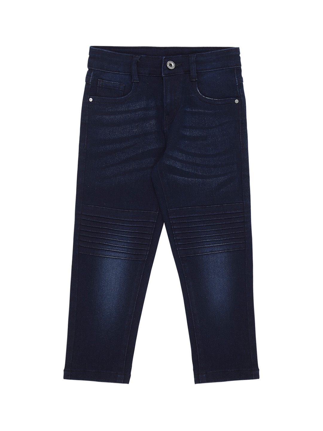 

High Star Boys Blue Regular Fit Light Fade Stretchable Jeans