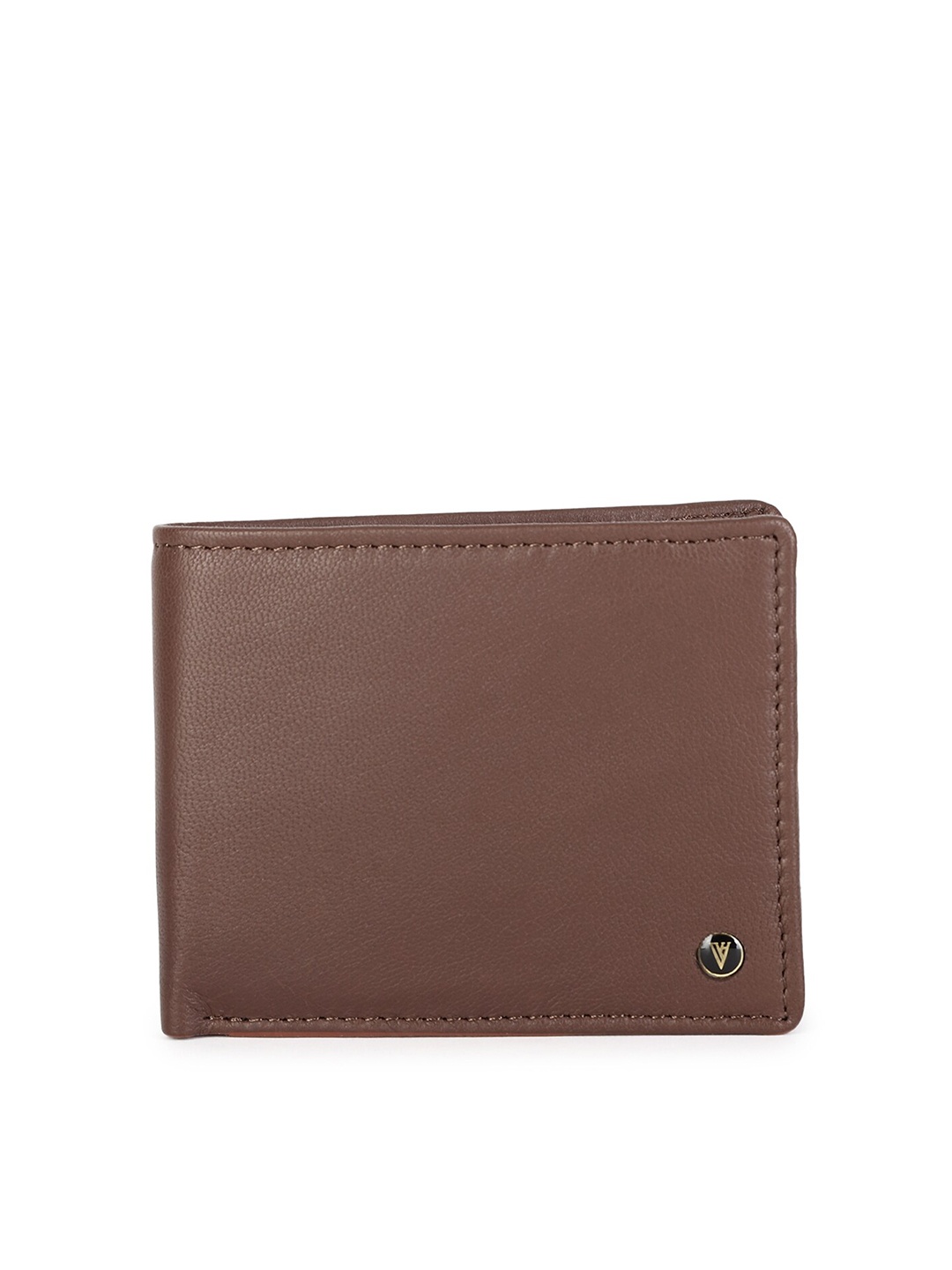 

Van Heusen Men Brown Textured Two Fold Wallet