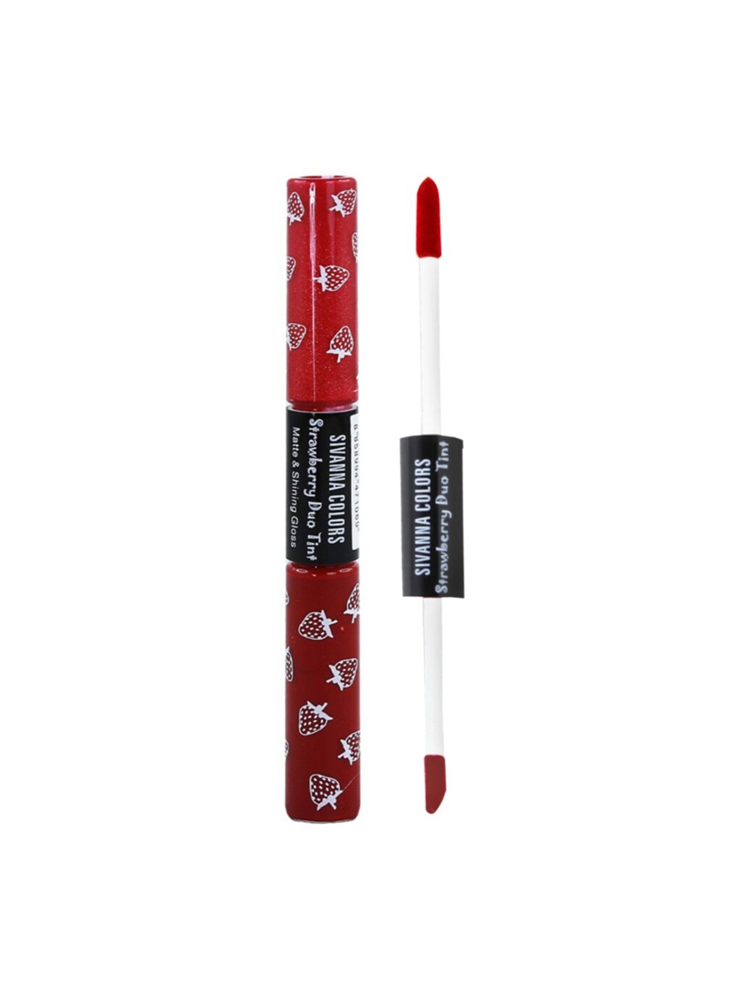 

Sivanna Colors 2 in 1 Strawberry Duo Tint Matte & Shining Lip Gloss - DK035 09, Red