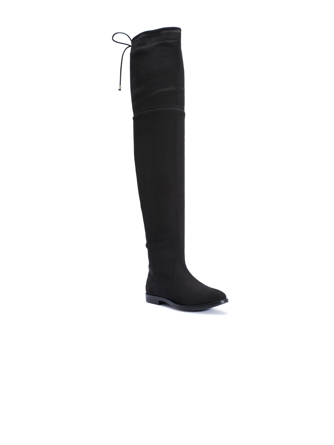 

Truffle Collection Women Black Suede Flat Boots