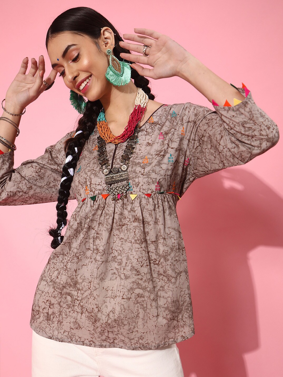 

STREET 9 Pretty Pink Pure Cotton Kurti