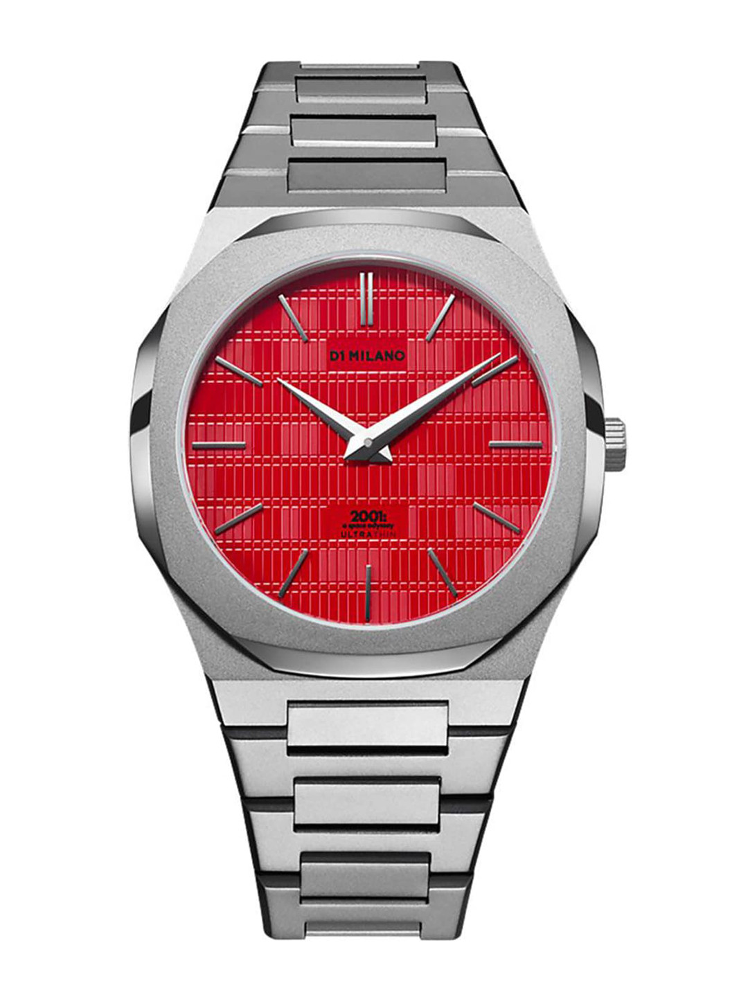 

D1 Milano Men Red Dial & Silver Toned Straps Analogue Watch UTBJSO