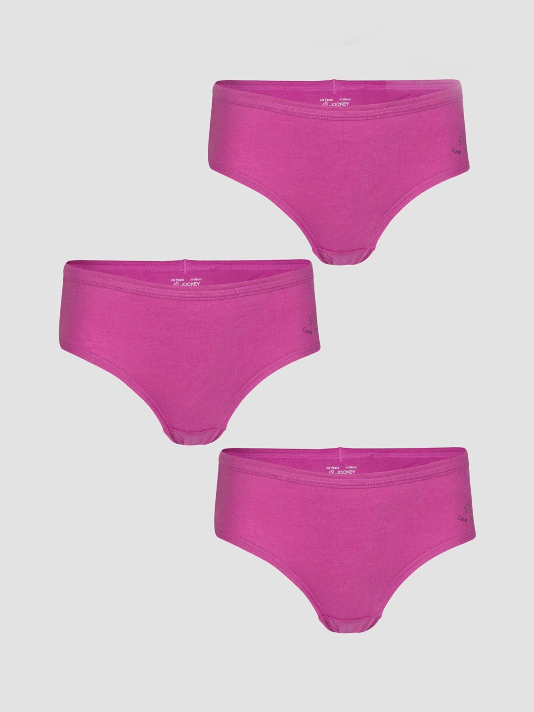 

Jockey Girls Pack of 5 Assorted Super Combed Cotton Hipster Briefs SG01-0505