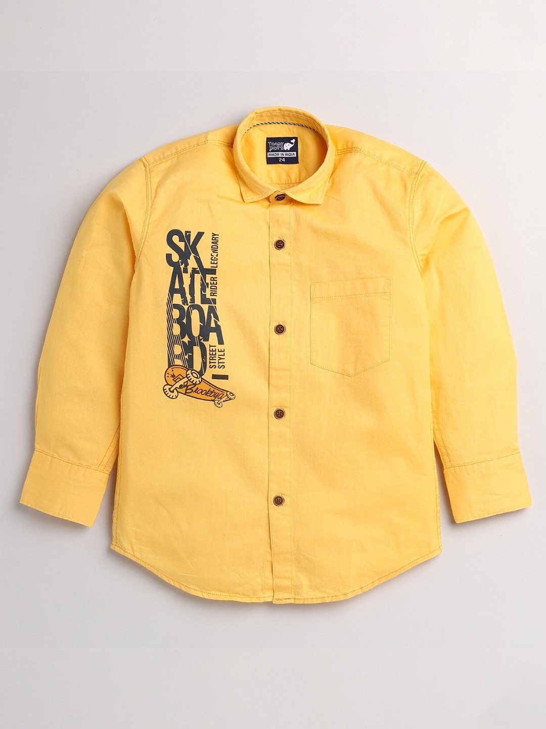 

Toonyport Boys Yellow Casual Shirt