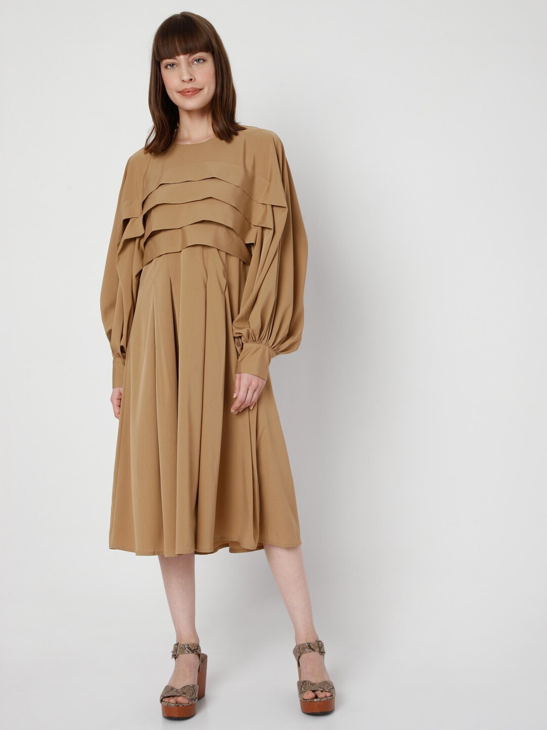 

Vero Moda Women Brown Maxi Dress