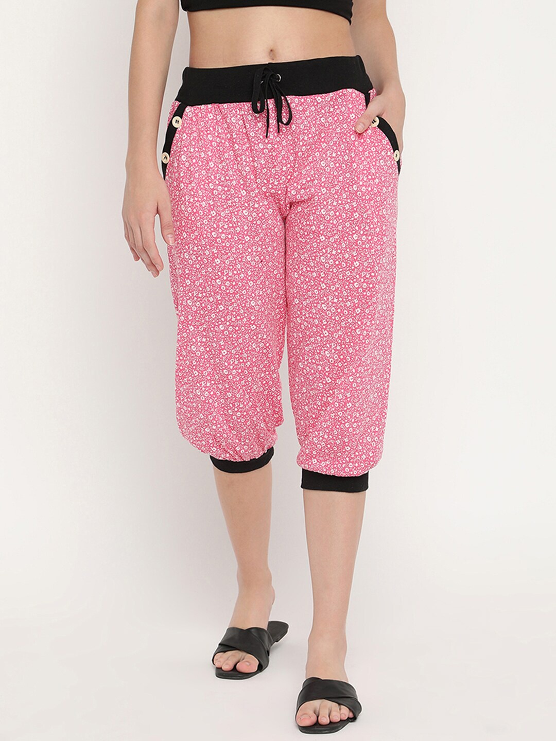 

V2 Value & Variety Women Pink Printed Capri
